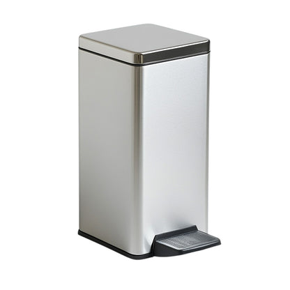 Joden Slim Step Trash Can - 2.6 Gallon Stainless Steel Waste Bin with Soft-Close Lid & Removable Inner Bucket - For Bathroom, Bedroom or Office