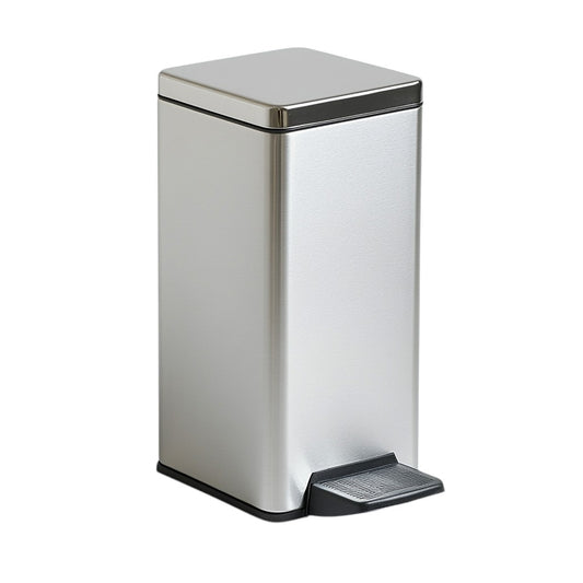 Joden Slim Step Trash Can - 2.6 Gallon Stainless Steel Waste Bin with Soft-Close Lid & Removable Inner Bucket - For Bathroom, Bedroom or Office