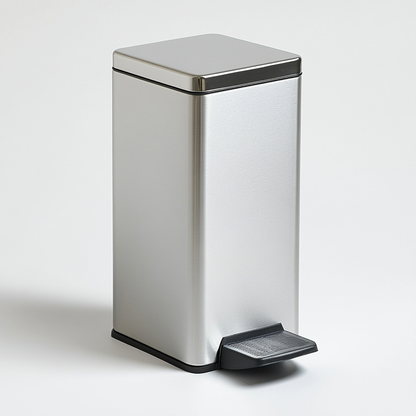 Joden Slim Step Trash Can - 2.6 Gallon Stainless Steel Waste Bin with Soft-Close Lid & Removable Inner Bucket - For Bathroom, Bedroom or Office